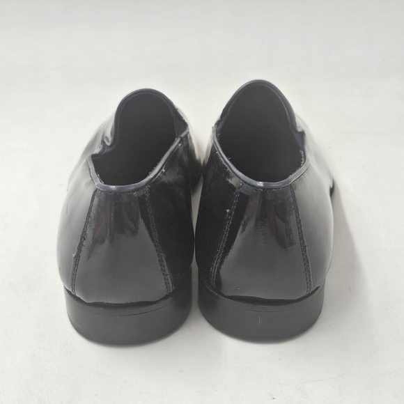 Duca by Matiste Navy Patent Leather Smoking Slipper Loafers Almond Toe Size 40 E main image 5